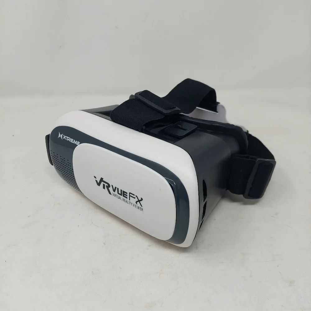 Xtreme Vr Vue Fx Virtual Reality Viewer Cell Phone Holder Headset White Black